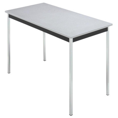Iceberg Enterprises Utility Table, 48"x24"x29", Chrome Legs, Granite/Black