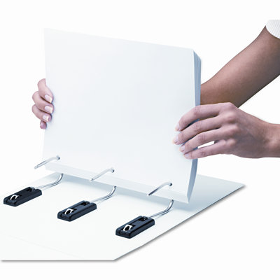 Ideastream Products Gapless Loop Ring View Binder, 5in Capacity, White                                                                           