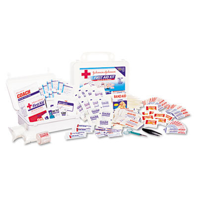 Johnson & Johnson Professional/Office First Aid Kit for 25 People, 158 Pieces, Plastic Case                                                    
