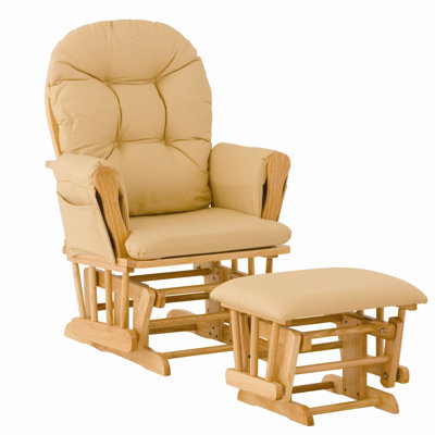 Storkcraft Custom Hoop Glider and Ottoman
