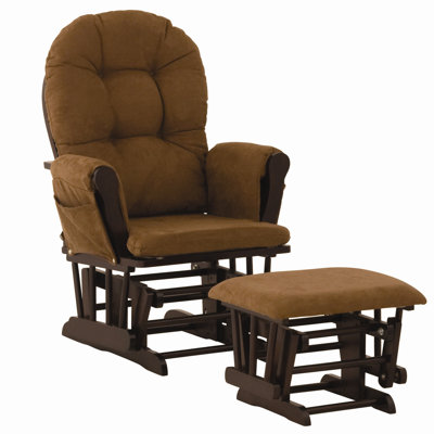 Storkcraft Custom Hoop Glider and Ottoman