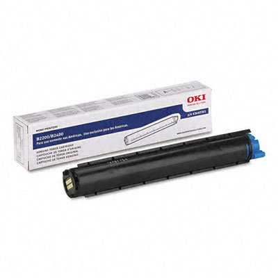 OKI 43640301 Laser Cartridge, Black                                                                                              
