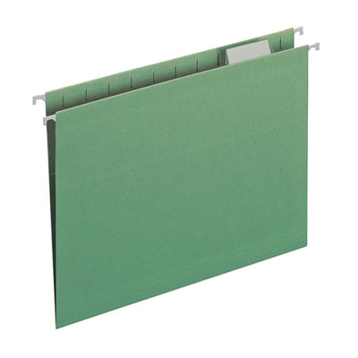 Smead Manufacturing Company Colored Hanging Folders, 1/5 Tab Cut, Letter Size, Gray