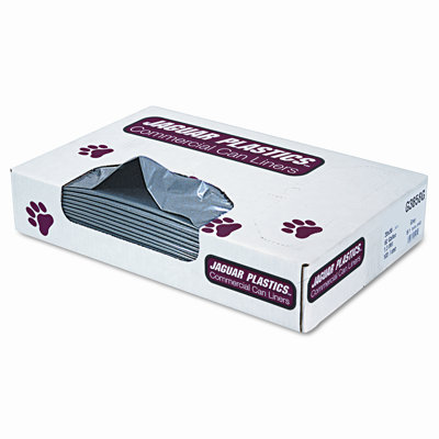 Unisan Industrial Strength Low-Density Commercial Can Liners, 60gal,1.3mil,Gray,100/ctn                                             