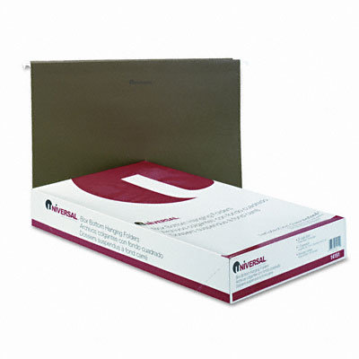 Universal&reg; One Inch Box Bottom Pressboard Hanging Folder, 25/Box
