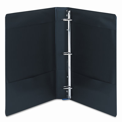 Wilson Jones Locking No-Gap D-Ring Vinyl Binder, 1in Capacity, Blue                                                                       
