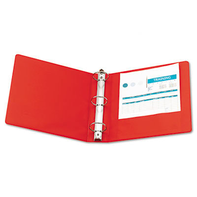 Wilson Jones Basic Vinyl Round Ring Binder, 2" Capacity, Burgundy