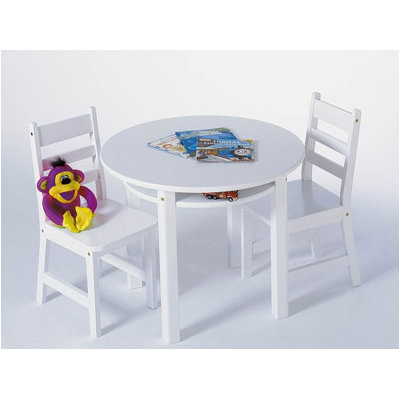 Lipper International Kids' 3 Piece Table and Chair Set