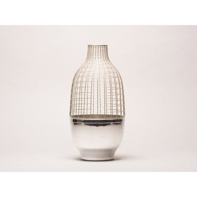 Gaia & Gino Grid Cylindrical Vase by Jaime Hayon