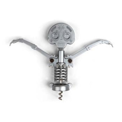 Kikkerland Day of the Dead Corkscrew