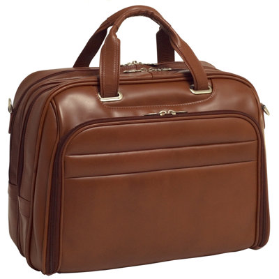 McKlein USA R Series Springfield Leather Laptop Case