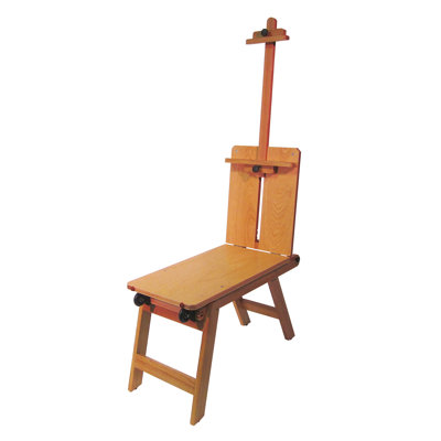 Martin Universal Design Rolling Wooden Bench-Style Artist Easel in Natural Wood