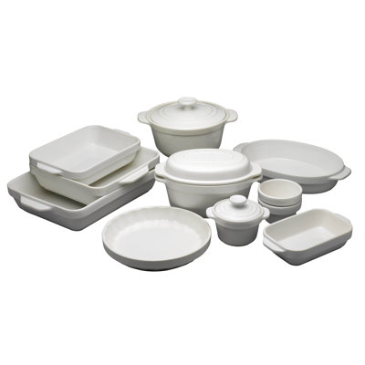 Raymond Blanc by Anolon White Stoneware 25cm Square Dish Try Me