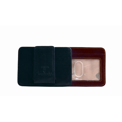 Tony Perotti The Green Collection Prima Slim Money Clip Wallet with ID Window
