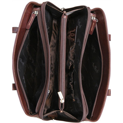 Tony Perotti The Green Collection Ferrara Multi-Gusset Handbag
