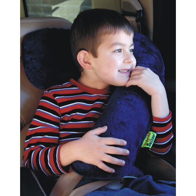 Kalencom Seat Belt Snoozer in Red / Navy Minky
