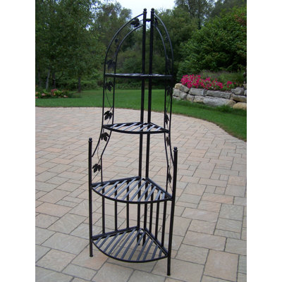 Oakland Living Corner Shelf Stand Planter