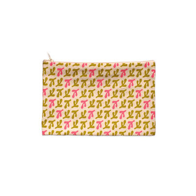 Balanced Design Hand Printed Bird's Feet Pouch