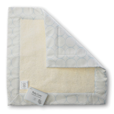 Swaddle Designs Certified Organic Cotton Baby Lovie in Pastel with Mod Circles on Ivory