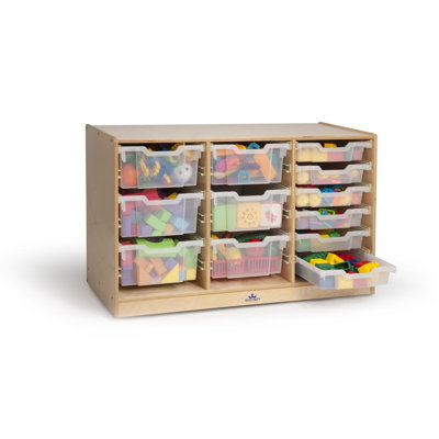 Whitney Brothers Clear Tray Laminate Storage Cabinet