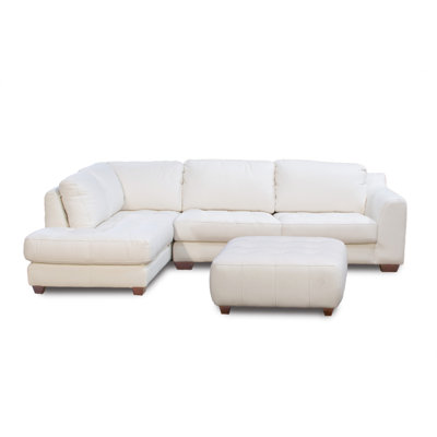 Diamond Sofa Zen Left Leather Chaise Modular Sectional