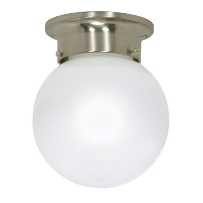Nuvo Lighting 7.25" 1 Light Ball Semi Flush Mount