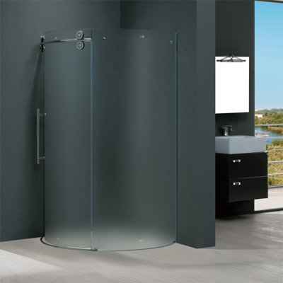 Vigo Frameless Round Neo-Angle Shower Door