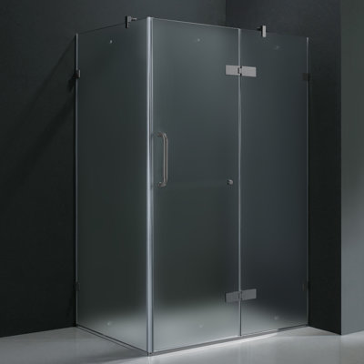 Vigo 24" Pivot Door Swing Frameless Shower Enclosure