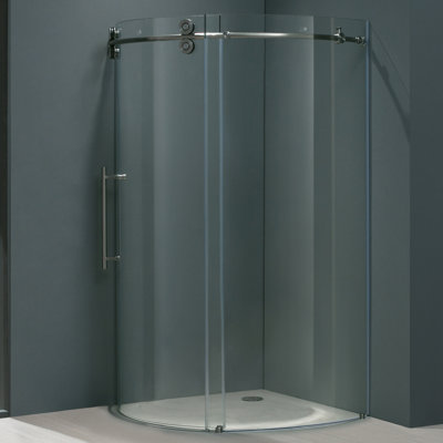 Vigo Frameless Round Neo-Angle Shower Door