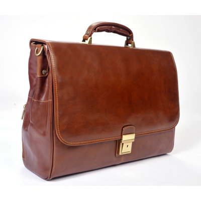 Alberto Bellucci Roma Florence Double Gusset Briefcase