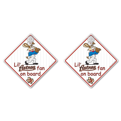 Team Pro-Mark MLB Lil Fan on Board Sign (Set of 2)