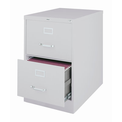 CommClad 25" Deep Commercial 2 Drawer Legal Size High Side Vertical File Cabinet