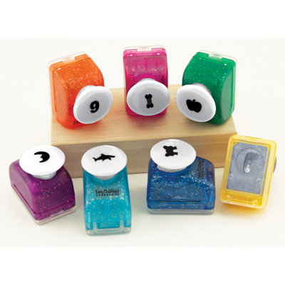ECR4kids 40 Alphabet & Number Kraft Punches in Zipper Case