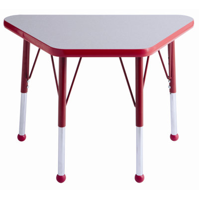 ECR4kids 20" x 33" Trapezoid Learning Table in Maple