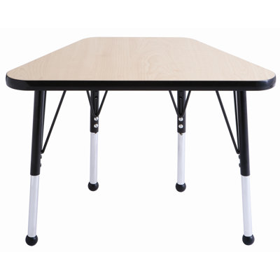 ECR4kids 20" x 33" Trapezoid Learning Table in Maple