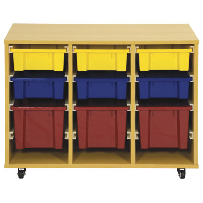 ECR4kids Storage Trolley with 9 Trays