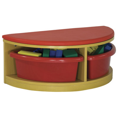 ECR4kids Half Circle Bench Reading Sectional