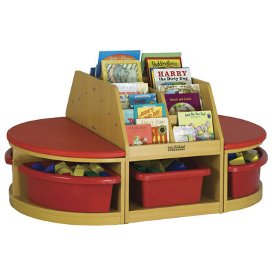 ECR4kids Four Piece Reading Sectional Set