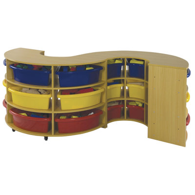 ECR4kids Two Piece Curved High Storage Center