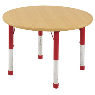ECR4kids 36" Round Laminate Preschool Table in Maple