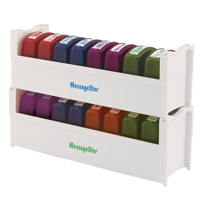 ECR4kids 8 Piece Self-Ink Teacher Stamps with Stand