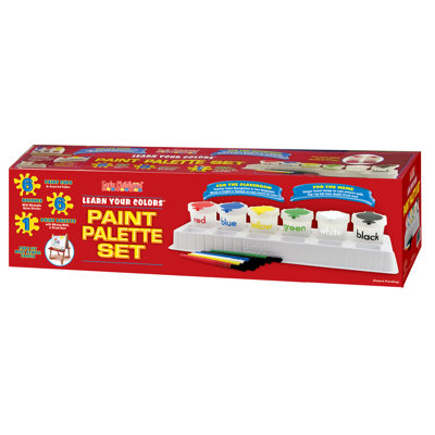 ECR4kids 13 Piece Paint Cup Palette Set