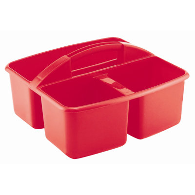ECR4kids Three Compartment Small Plastic Art Caddy