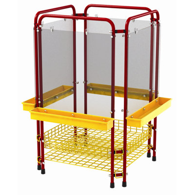 ECR4kids 4-Station Art Easel Center with Drying Rack