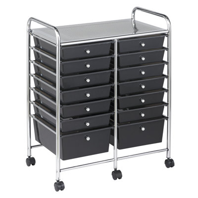 ECR4kids 14 Drawer Mobile Organizer