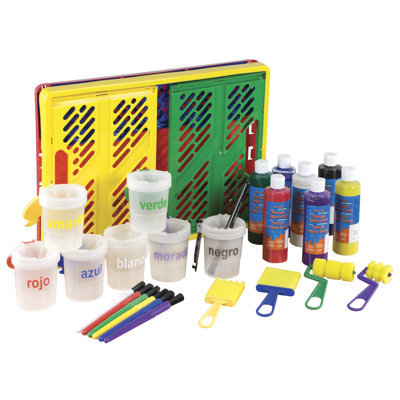 ECR4kids 27 Piece Paint Set in Large Storage Crate