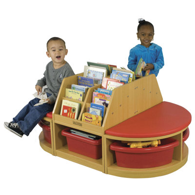 ECR4kids Four Piece Reading Sectional Set