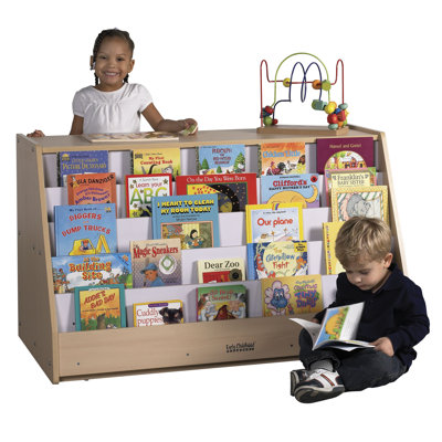 ECR4kids Mobile Book Display with  Storage Unit