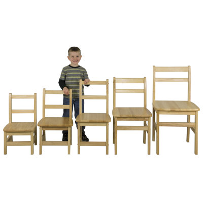 ECR4kids 10" Hardwood Classroom Ladderback Chair