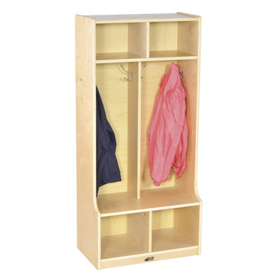 ECR4kids Two Section Locker with Bench